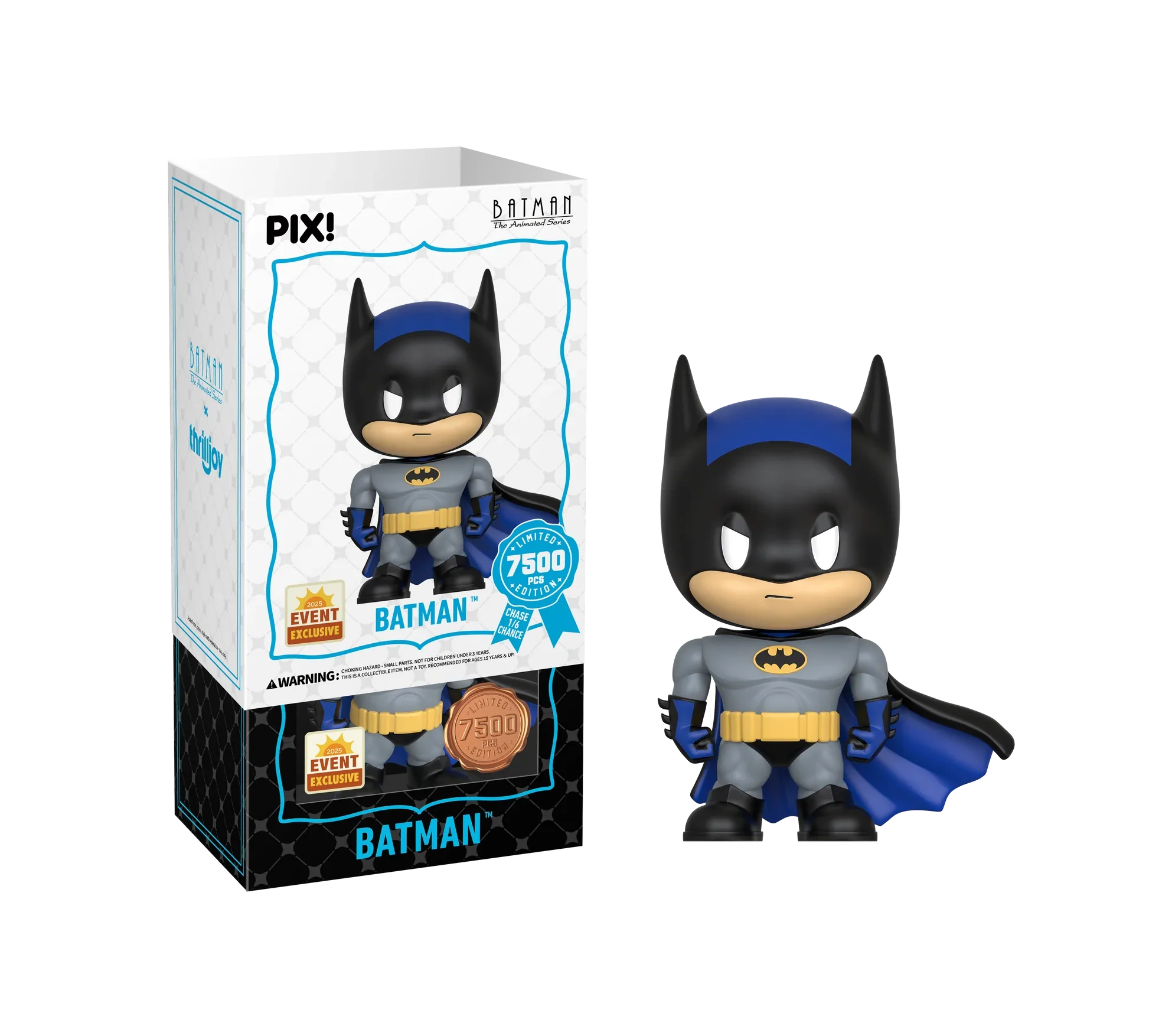 Batman the Animated Series - Batman LE7500 PIX Vinyl Figure (1 in 6 Chance at Chase)
