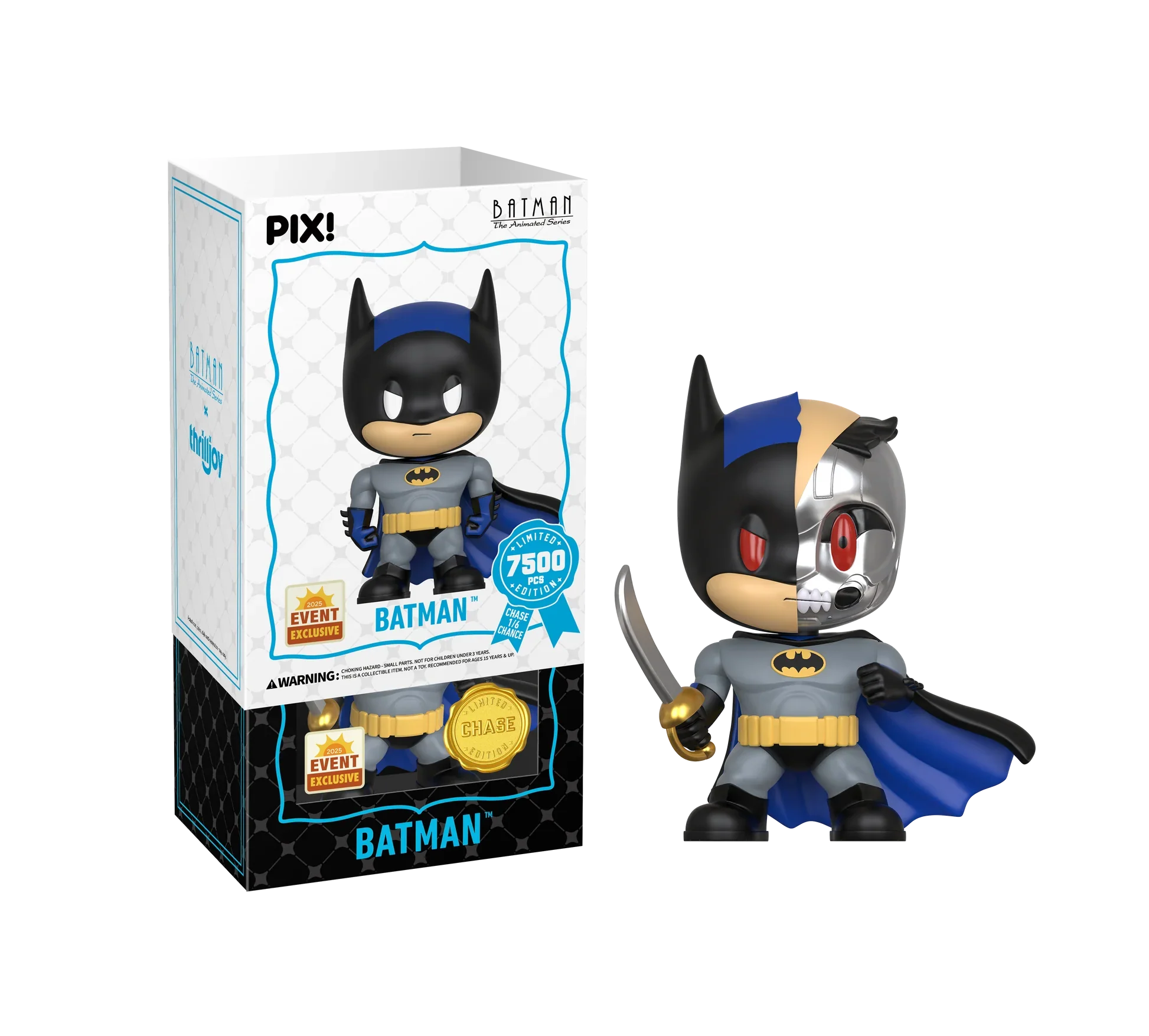 Batman the Animated Series - Batman LE7500 PIX Vinyl Figure (1 in 6 Chance at Chase)