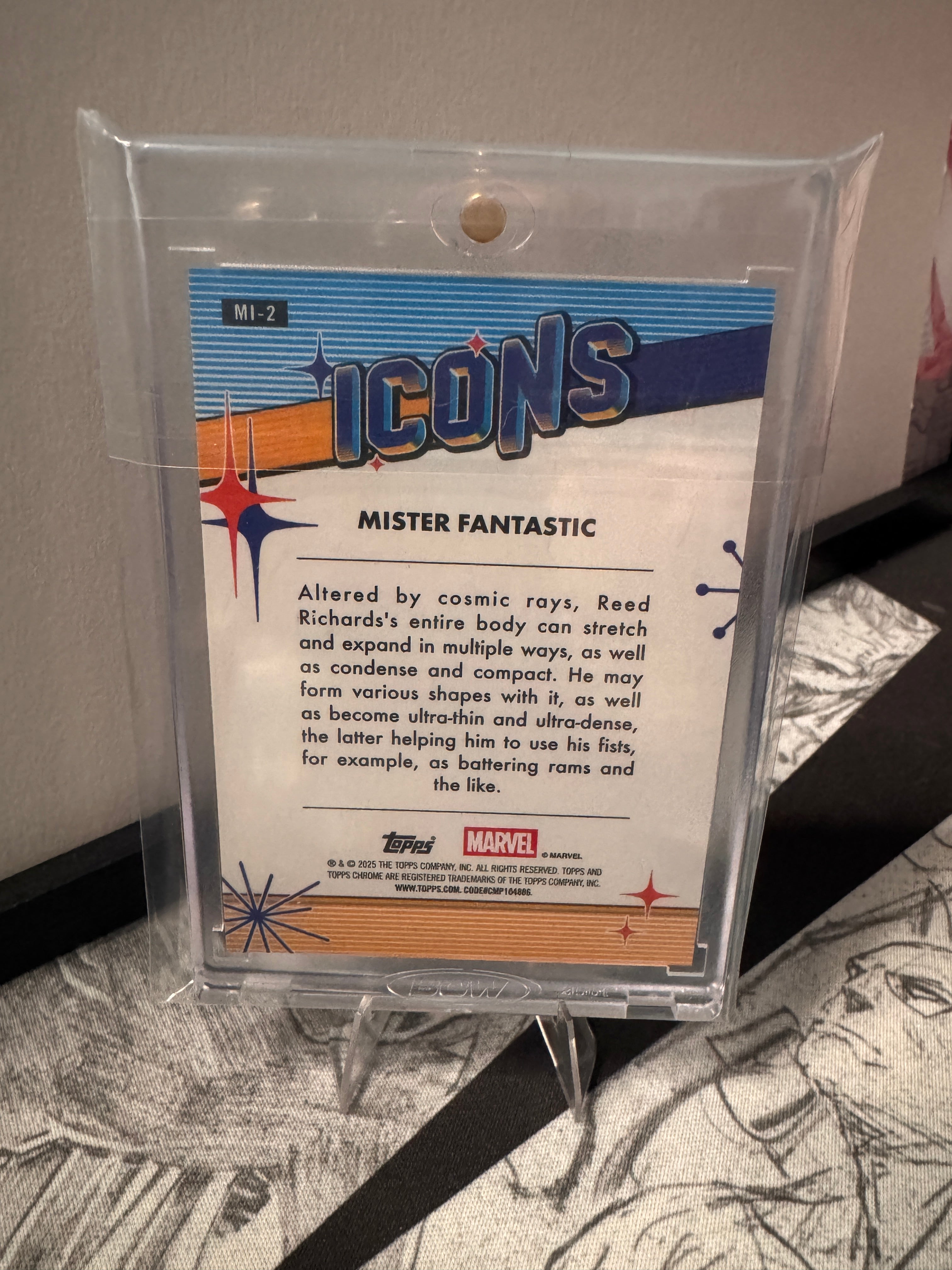 Mister Fantastic Icons Gold 33/50 Topps Chrome