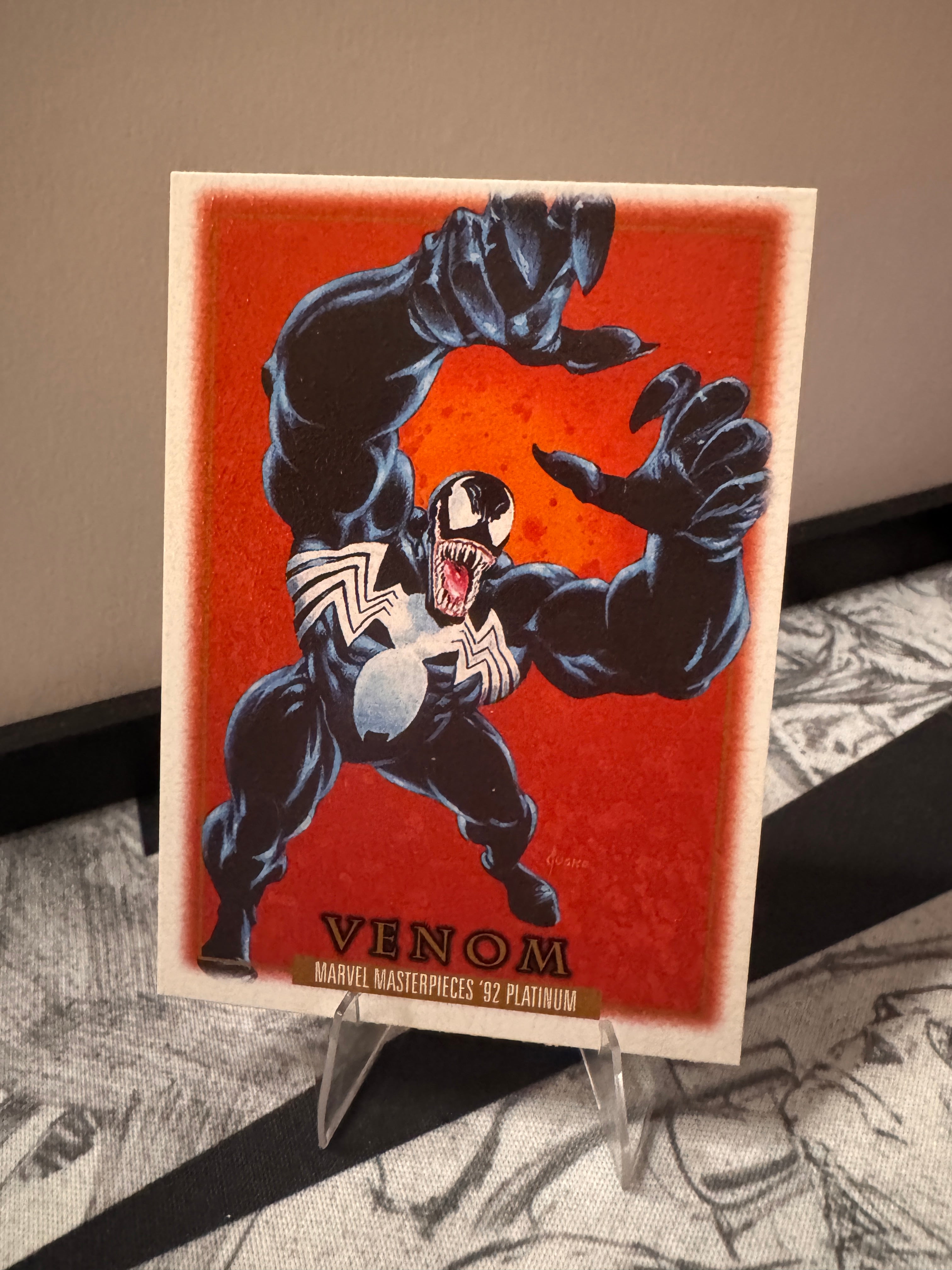 Venom Leather Marvel Masterpieces '92 Platinum