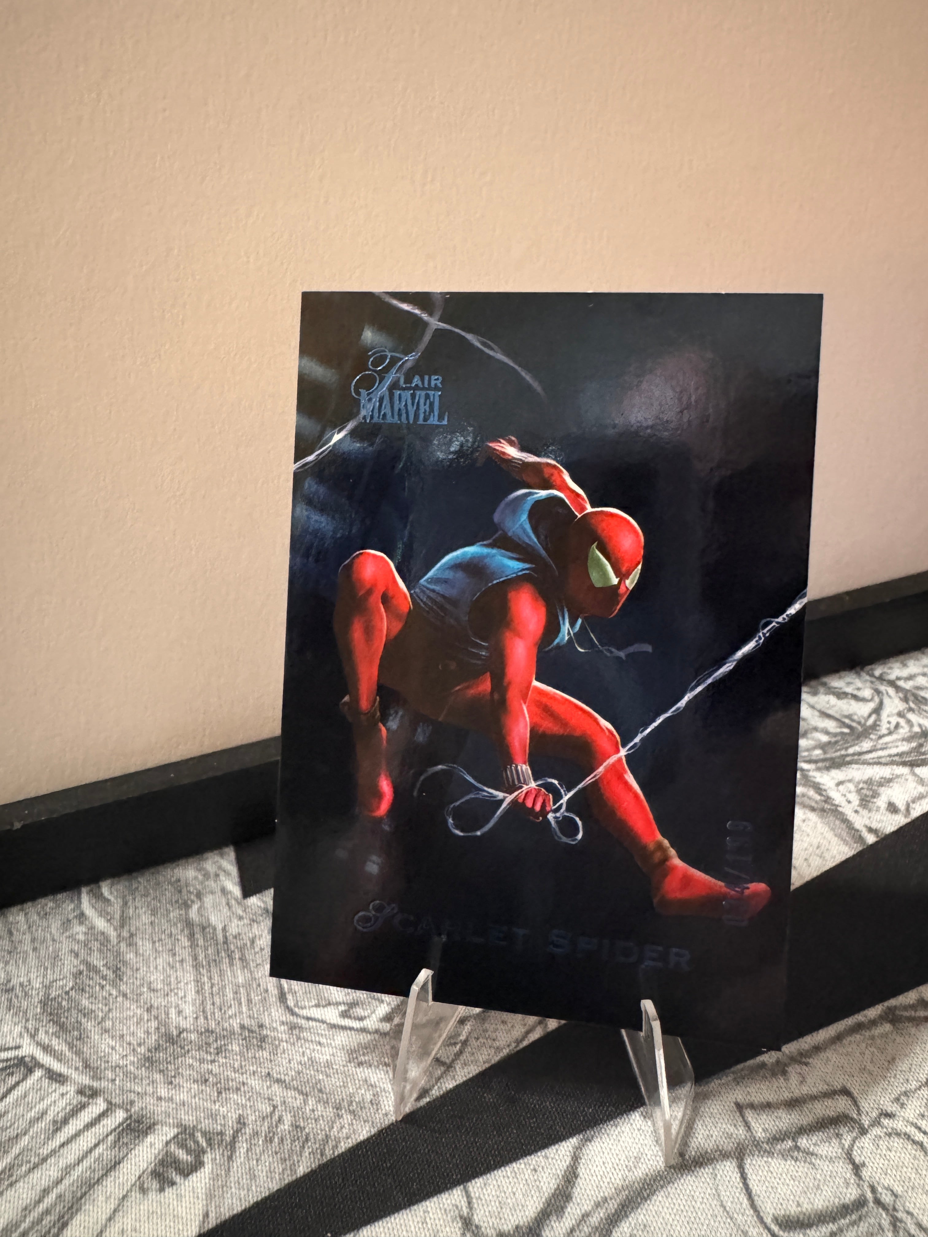Scarlet Spider Winter Flair Marvel Fleer 34/199