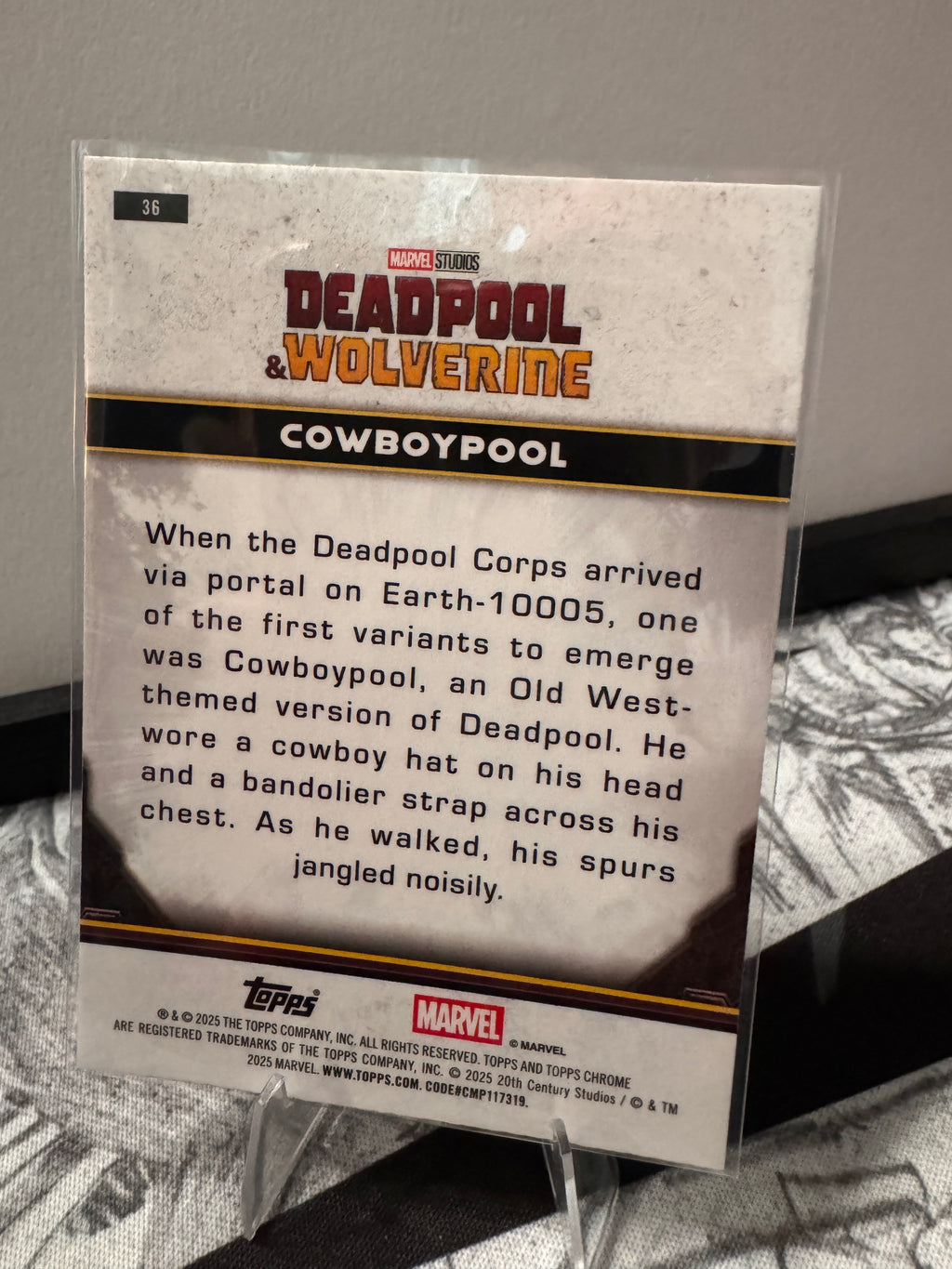 Cowboypool Marvel Deadpool Topps Chrome Green Wave 98/150
