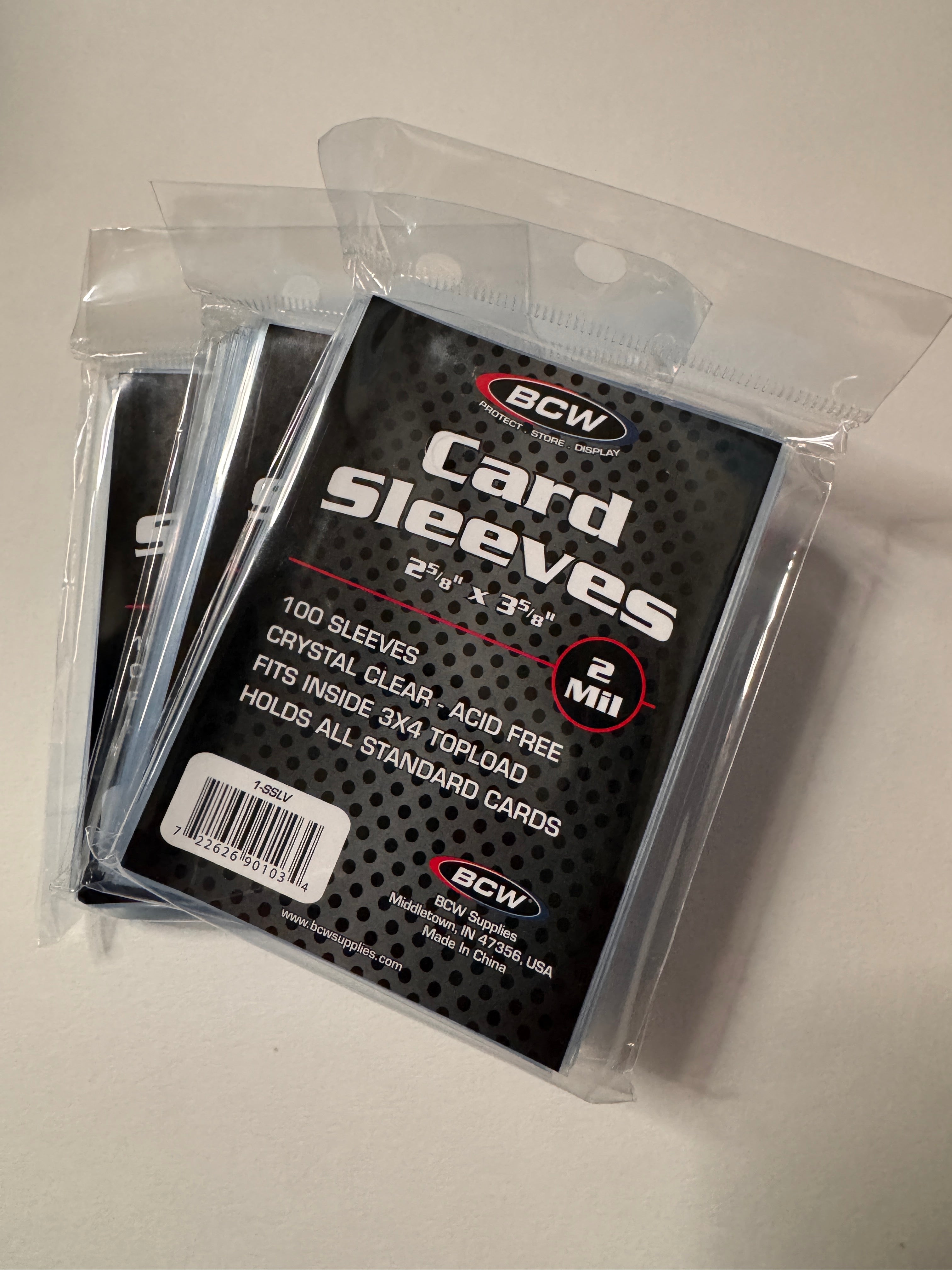 BCW Card sleeves 3-packs (300 count)
