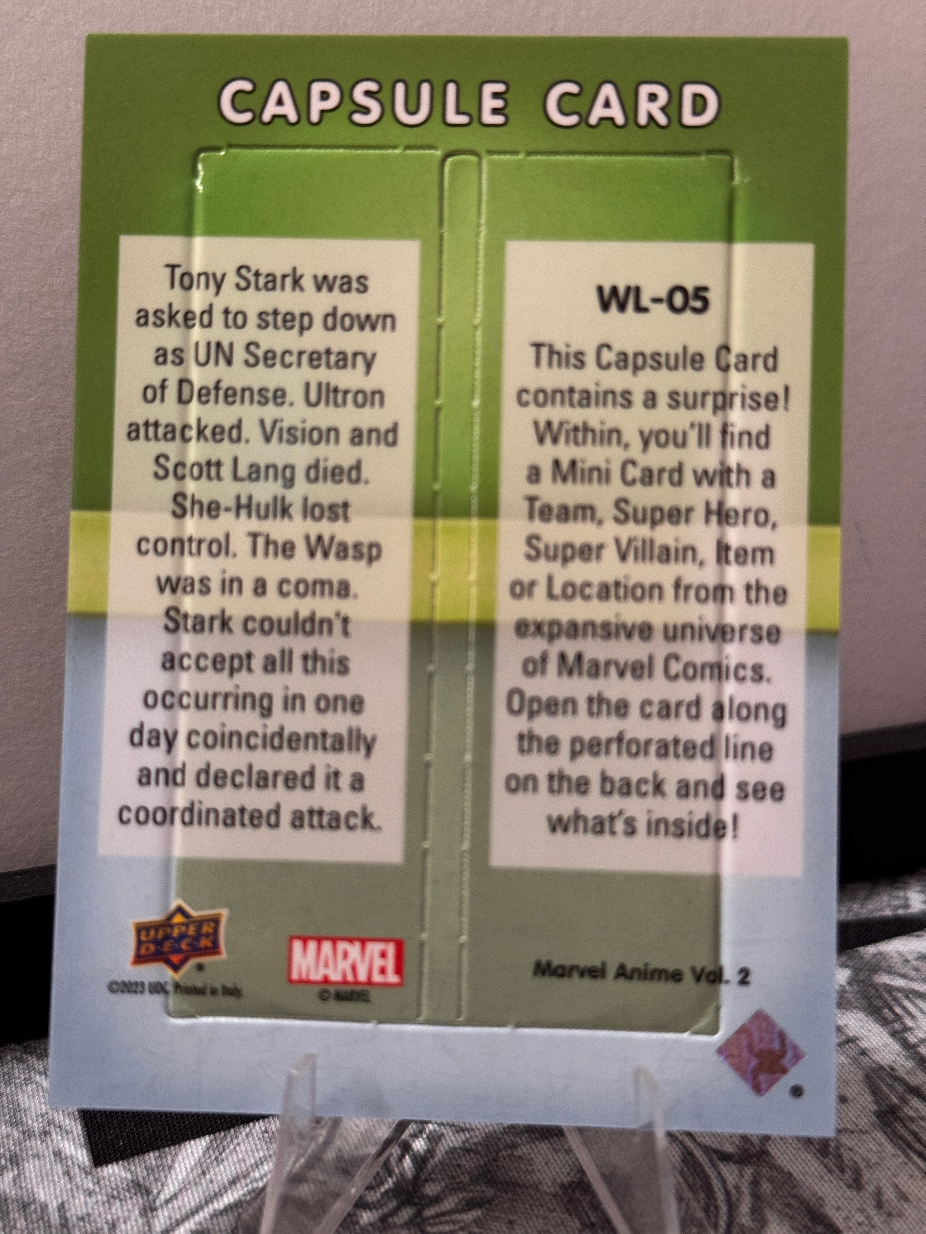 Disassembled World Level Capsule Card Anime Vol. 2 Marvel