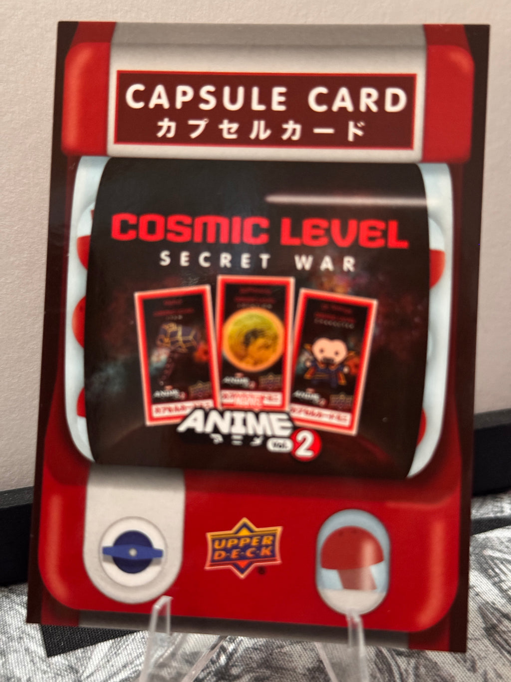 Marvel Anime Vol.2 Capsule Card Upper Deck Cosmic Level Unripped