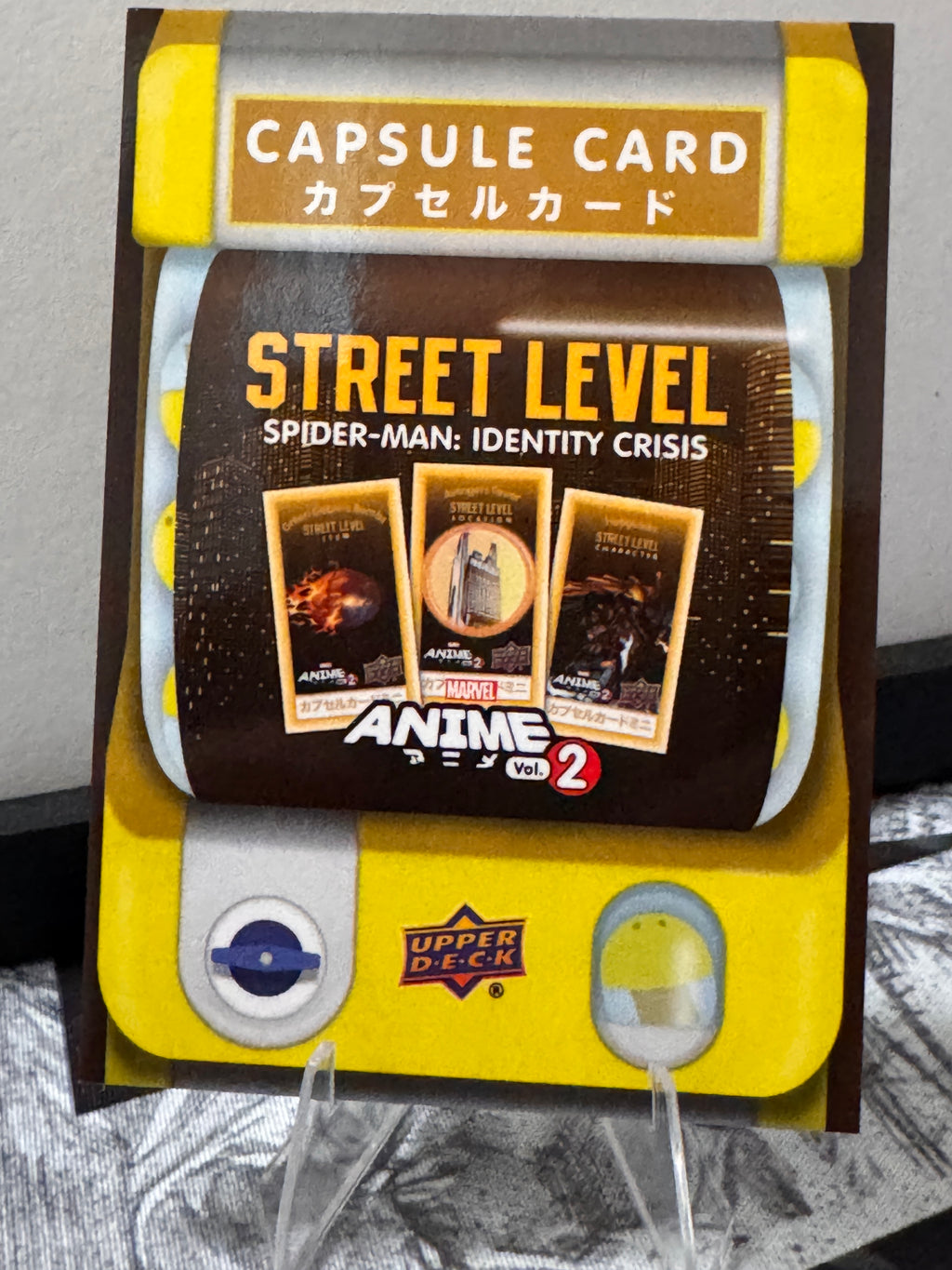 Spider-man Identity Crisis Capsule Card Marvel Anime Vol. 2 Unripped