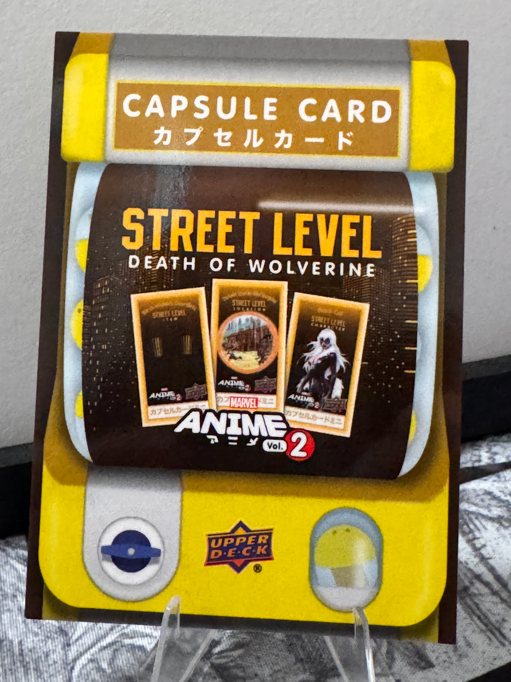Death of Wolverine Capsule Card Marvel Anime Vol. 2 Unripped