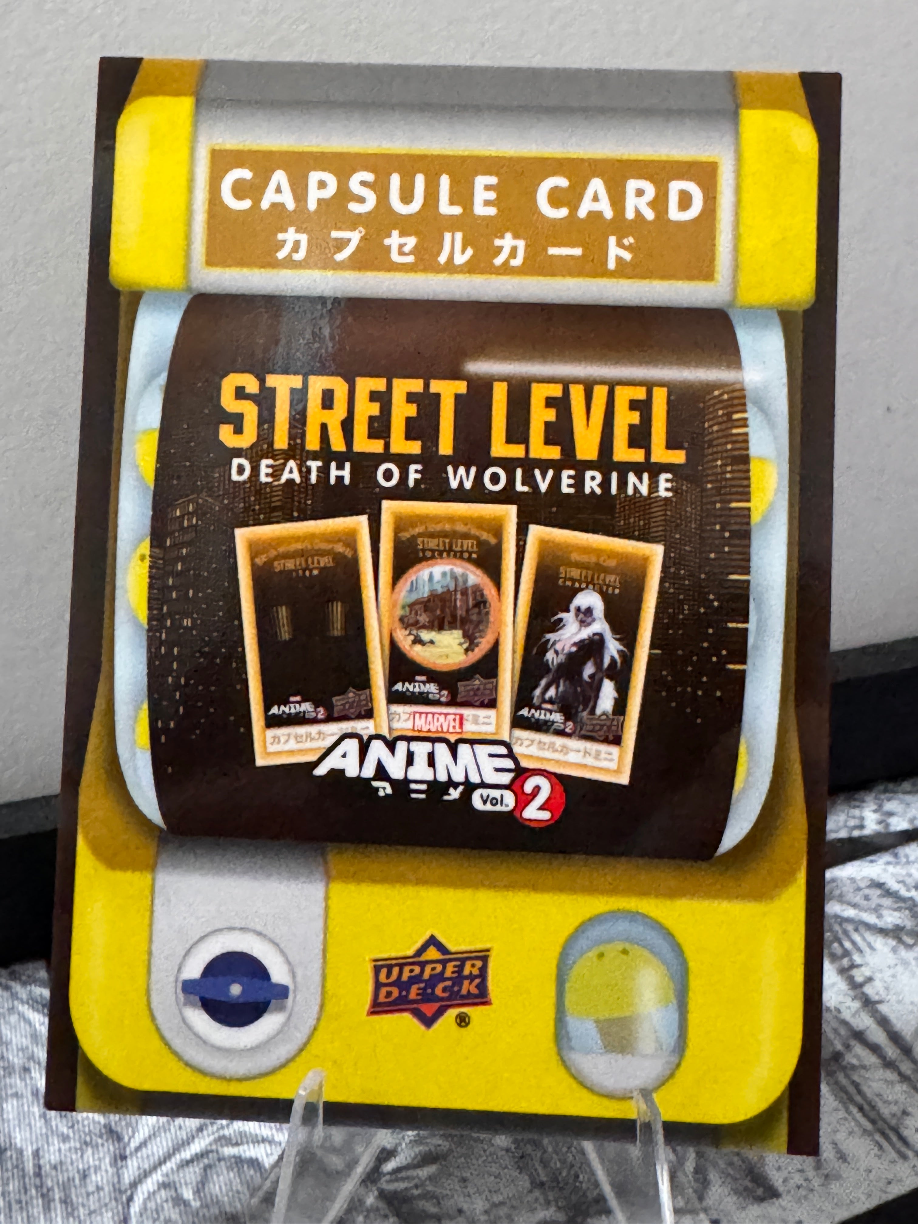 Death of Wolverine Capsule Card Marvel Anime Vol. 2 Unripped
